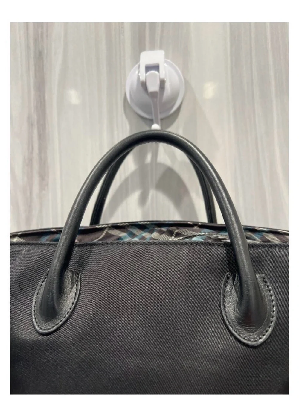 Black Top-Handle Crossbody Tote